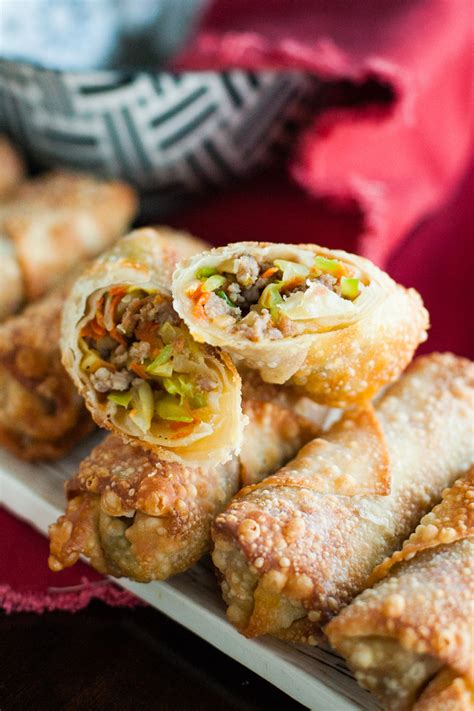 ground pork egg roll recipes.